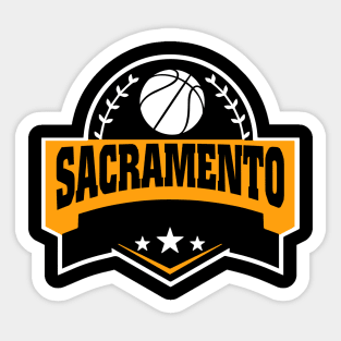 Personalized Basketball Sacramento Proud Name Vintage Beautiful Sticker